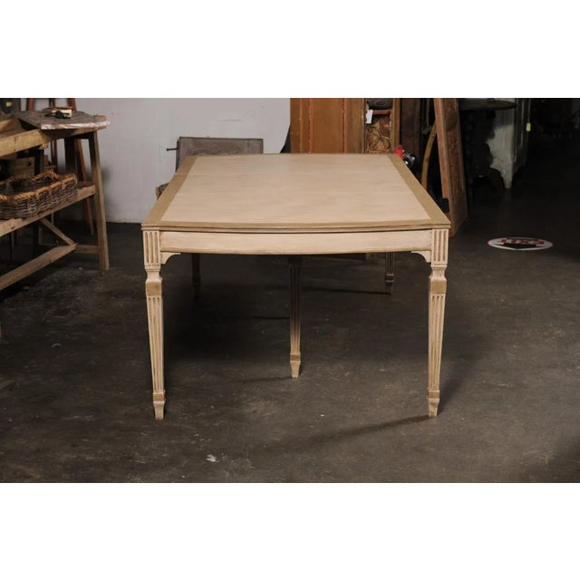 American Dining Room Table with Fluted Legs For Sale - Image 12 of 12