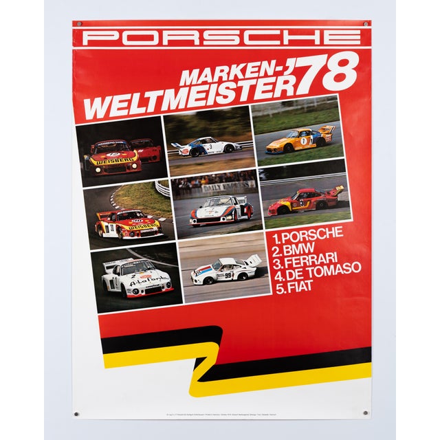 Modern Original Porsche Poster by Strenger Advertising Agency For Sale - Image 3 of 9