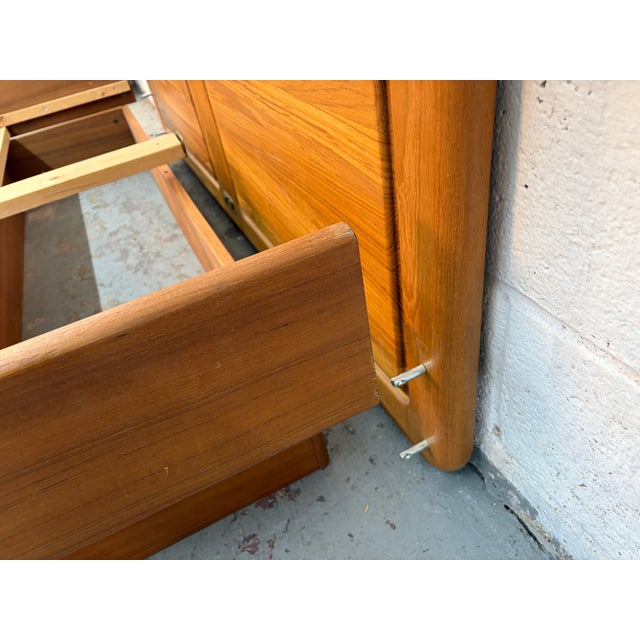 Mid-Century Modern Danish Teak Platform Bed W/ Storage For Sale - Image 14 of 16