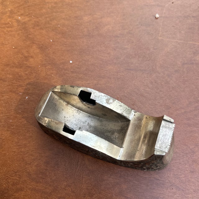 1970s 1970s Small Silver Etched Tape Dispenser With Floral Details For Sale - Image 5 of 10