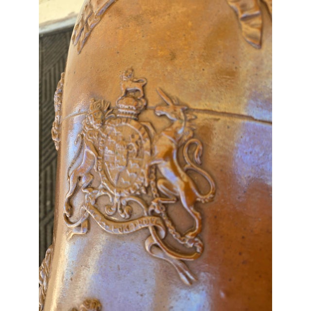 Extra Large Antique English Stoneware Storage Jar For Sale - Image 13 of 18