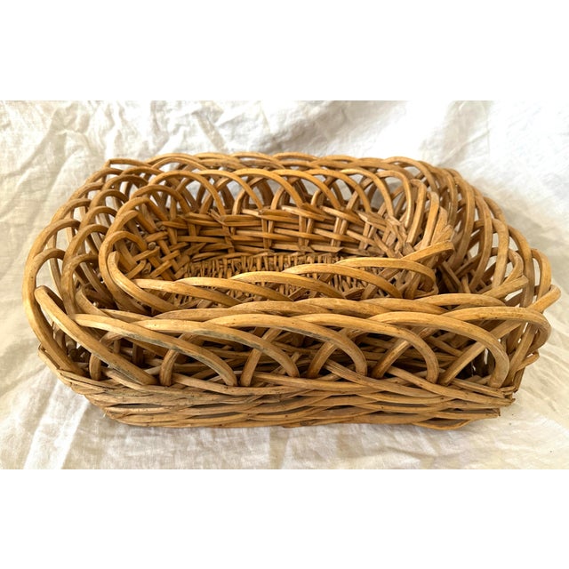 Vintage French Nesting Baskets For Sale - Image 9 of 9