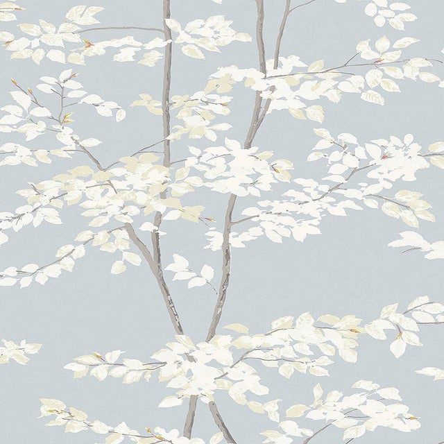 Lewis & Wood Beech Cirrus Extra Wide 52" Botanic Style Wallpaper - 1