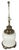A striking vintage table lamp by Morris Greenspan, featuring a sculptural glossy white ceramic body paired with...