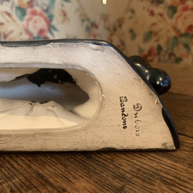 Black Earthenware Panther from Dubois, 1920s For Sale - Image 8 of 13