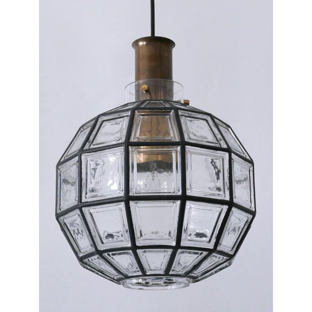 Large Mid-Century Modern Pendant Lamp by Glashütte Limburg, Germany, 1960s For Sale - Image 14 of 18