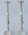 19th Century European Bronze Silver Plated Pricket Sticks Ball feet - A Pair For Sale In Denver - Image 6 of 13