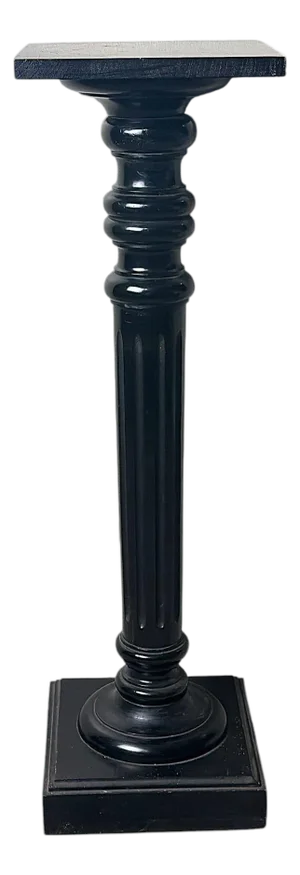 Late 19th Century Aesthetic Movement French Ebonized Walnut Pedestal