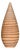 Tall Artisan Ceramic Vase with Brown Striped Glaze For Sale