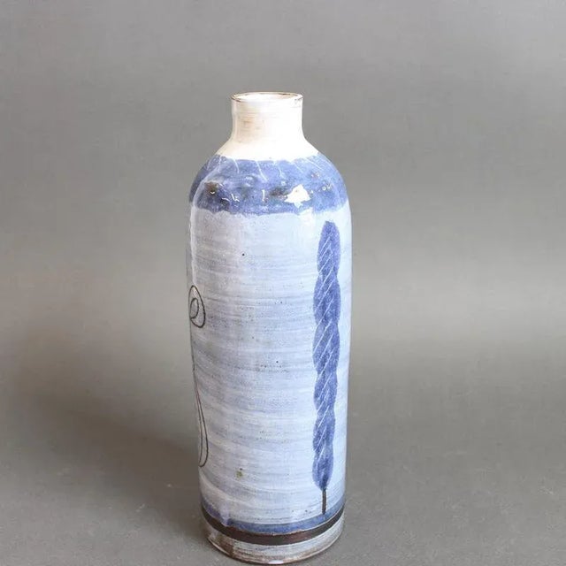 Mid-Century French Ceramic Vase by Michel Barbier, 1960s For Sale - Image 3 of 13