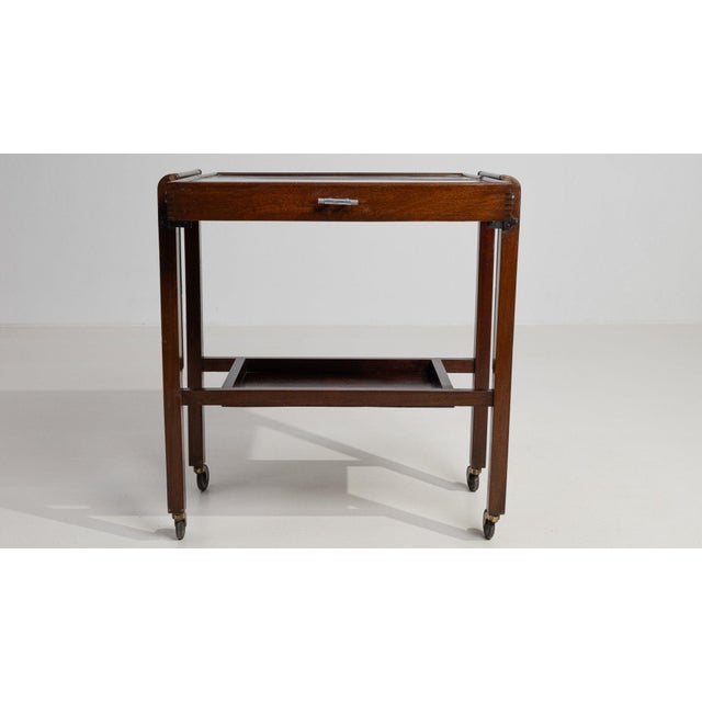 Early 20th Century France Art Deco Brown Wood Bar Carts & Dry Bars For Sale In Greensboro - Image 6 of 10