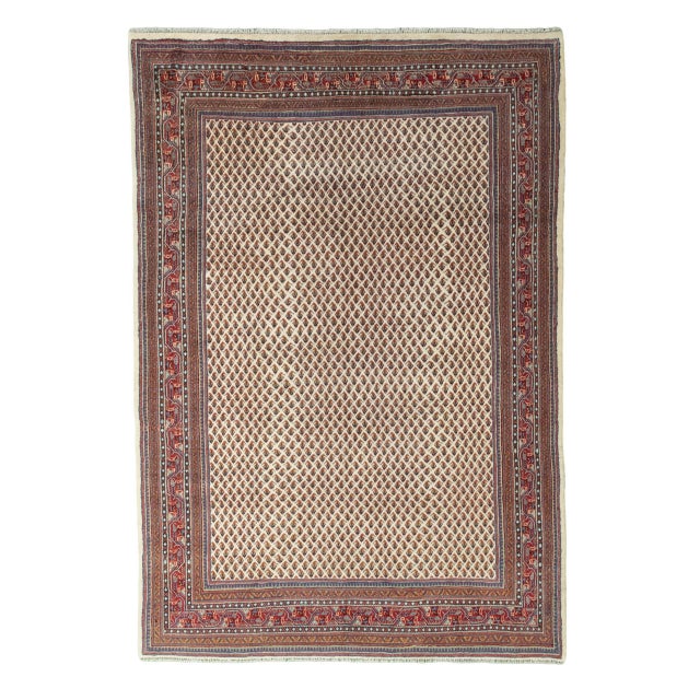 Hand-Knotted Sarogh Oriental Rug For Sale - Image 11 of 11