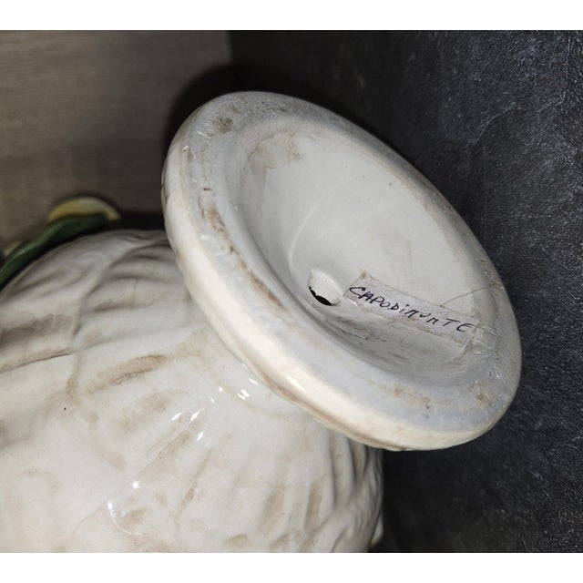 Ceramic Barbotine Centerpiece from Capodimonte, 1950s For Sale - Image 7 of 10