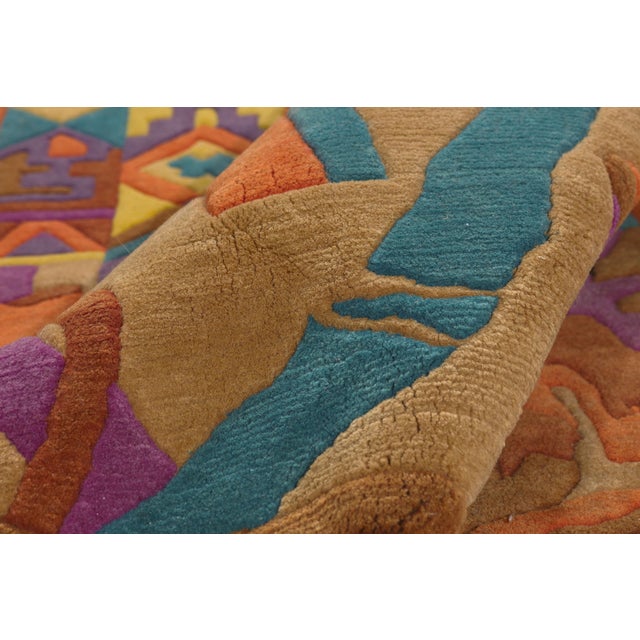 Vintage Pictorial Tibetan Rug, 08'06 X 09'09 For Sale In Dallas - Image 6 of 10