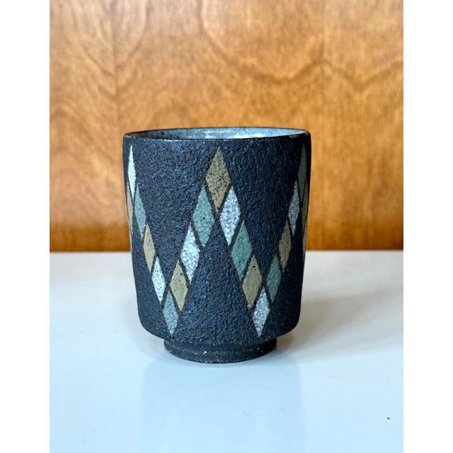 1990s Japanese Early Ceramic Teacup with Tomobako by Mihara Ken For Sale - Image 5 of 11