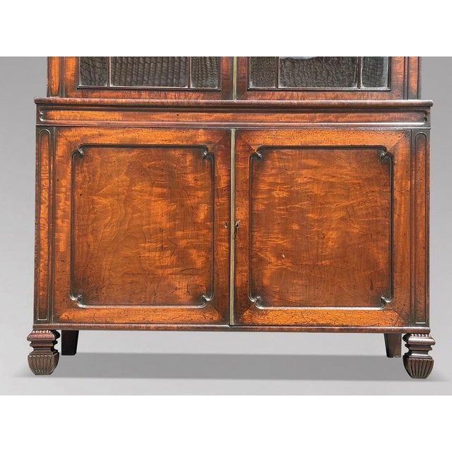 Antique George III Tall Mahogany Bookcase, 1780 For Sale - Image 6 of 16