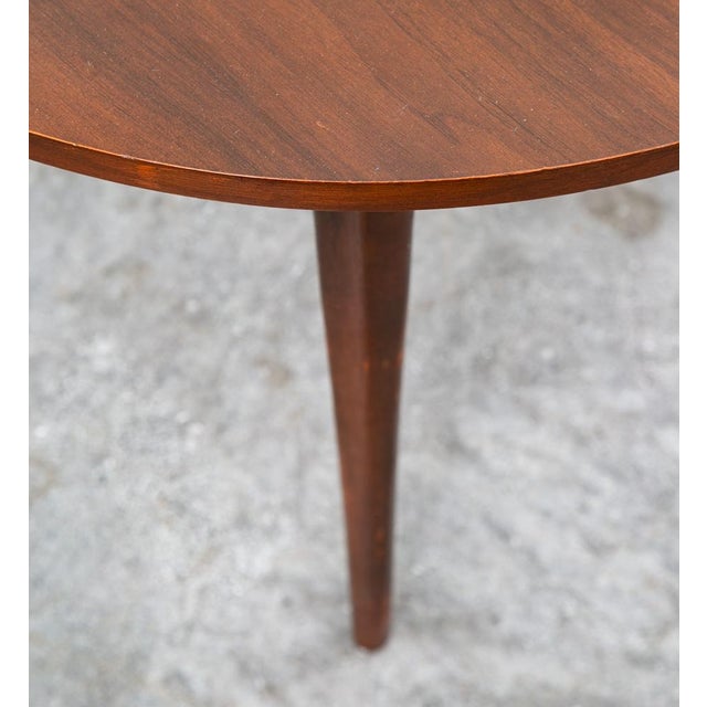 Mid Century Modern Dining Table Round Oval Drexel Declaration Round Kipp Stewart Leaf For Sale - Image 11 of 12