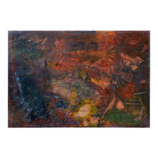 "Jungle Nights" Jewel Toned Abstract 1992 by Cy For Sale