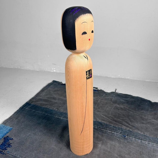 Mid-Century Modern Vintage Kokeshi Doll Figurine by Matagoro, 1960s For Sale - Image 3 of 13