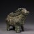 1960s Bronze Ox Ritual Vessel (Gong) With Green Patina - 5.9" Wide For Sale - Image 9 of 10
