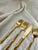 Reed & Barton 1960s Gold-Plated Stainless Steel Bamboo Flatware Set- 55 Pieces For Sale - Image 4 of 6