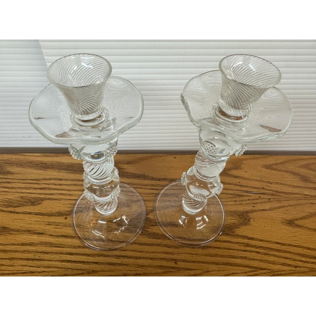Juliska Berry Candlestick Holders, Pair For Sale - Image 4 of 12