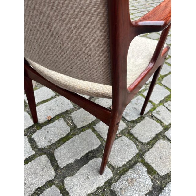 Armchair in Rosewood with Wool by Johannes Andersen for Uldum Møbelfabrik For Sale - Image 5 of 11