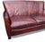 Rich Burgundy Vintage Leather Sofa With Beautiful Patina & Timeless Form - By Crate and Barrell For Sale - Image 12 of 17