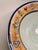Vintage Folk Art Pottery Decorative Bowl in Pistachio Green, Blue, and Gold Finish For Sale In Houston - Image 6 of 10