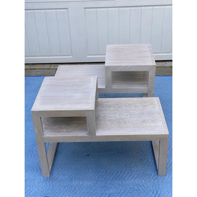 Vanilla Mid-Century Modern Whitewashed Nightstand - a Pair For Sale - Image 8 of 13
