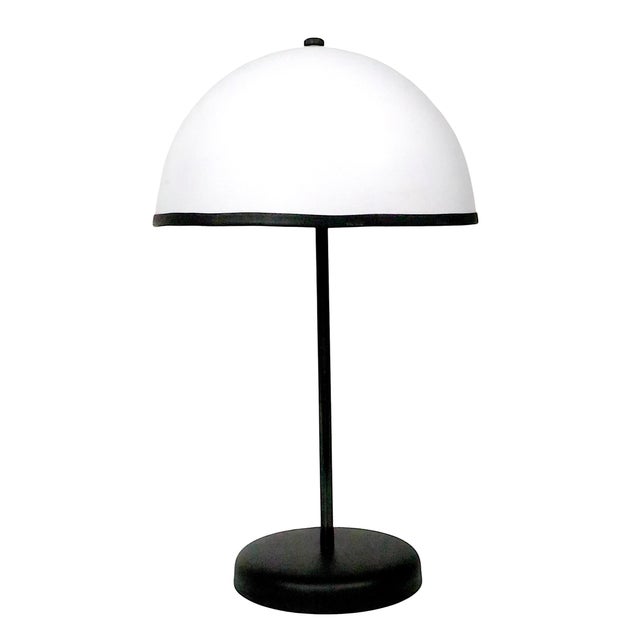Metal Mid 20th Century Postmodern Mushroom Table Lamp For Sale - Image 7 of 10