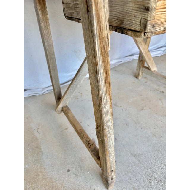 Late 19th Century Late 19th Century Spanish Baroque Pine Side Table For Sale - Image 5 of 12