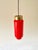 Mid-Century Modern Red Pendant Light attributed to Vetreria Vistosi Murano, 1960s For Sale - Image 4 of 15