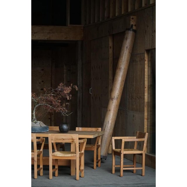 Danish Dining Chairs in Pine and Woven Paper Cord by Tage Poulsen, 1970s, Set of 8 For Sale - Image 18 of 18