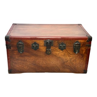 Early 20th Century American Camphor Wood Steamer Trunk For Sale