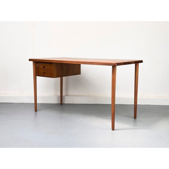 Vintage Teak Desk with Drawers, 1960s For Sale - Image 11 of 18
