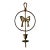 Late 20th Century Brass Bow Candlestick Sconce For Sale