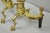 The Harvin Co Vintage Brass Federal Style Branch Foot Fireplace Andirons - Pair For Sale - Image 12 of 16