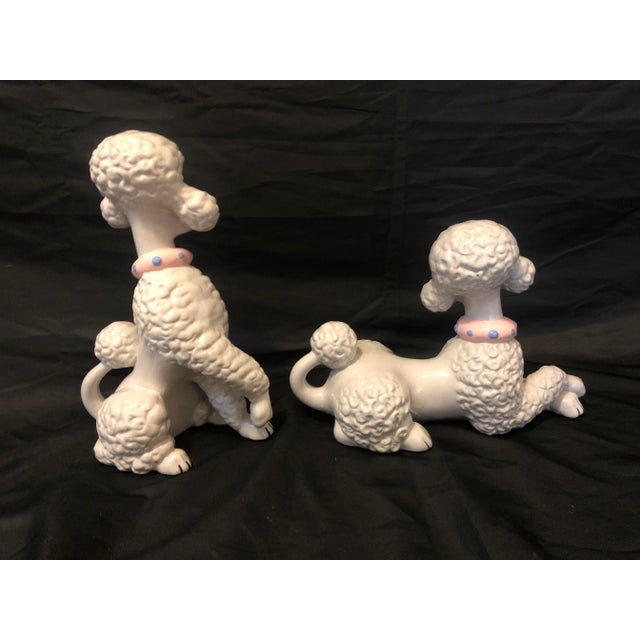 French 1950s Vintage French Poodles Figurines - a Pair For Sale - Image 3 of 7