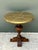 Vintage Brass and Wood Pedestal Table For Sale - Image 10 of 12