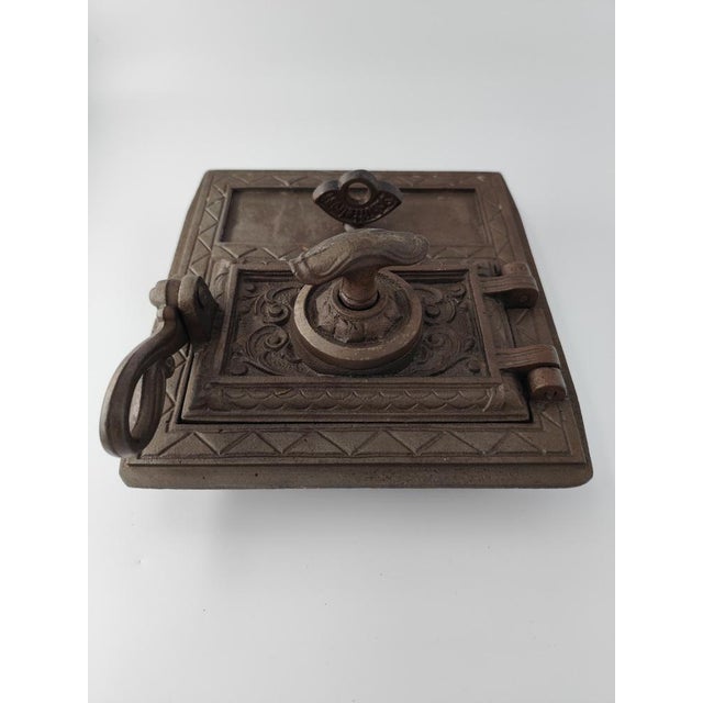 Vintage Cast Iron Fireplace Plate, 1950s For Sale - Image 3 of 8