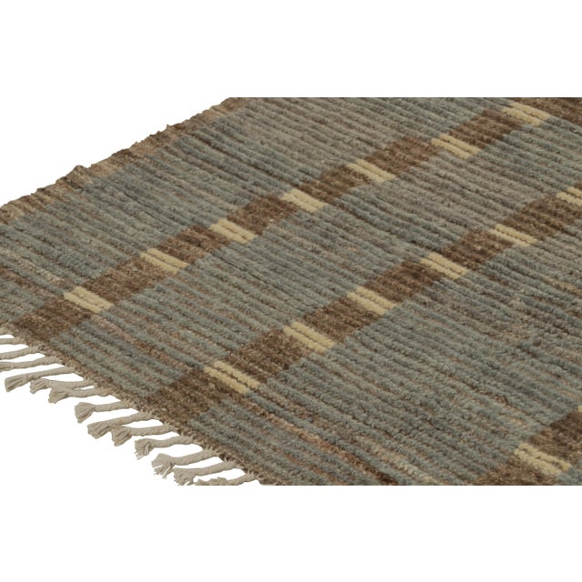 Not Yet Made - Made To Order Rug & Kilim’s Modern Rug with Beige-brown Geometric Patterns - 8x10 For Sale - Image 5 of 7