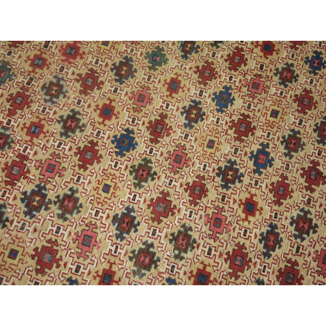 Early 20th Century Zabihi Collection Antique Persian Square Bakshaish Rug For Sale - Image 5 of 6
