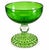 Mid-Century Modern Vintage Anchor Hocking Burple Green Champagne Coupe Sherbet Glasses - Set of 4 For Sale - Image 3 of 7