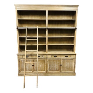 Country Pale Oak Look Bookcase For Sale