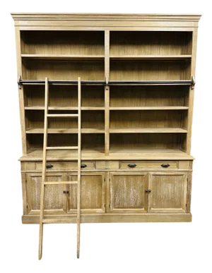 Country Pale Oak Look Bookcase