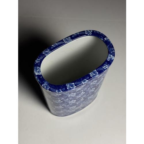 Vintage Blue Umbrella Stand For Sale - Image 5 of 12