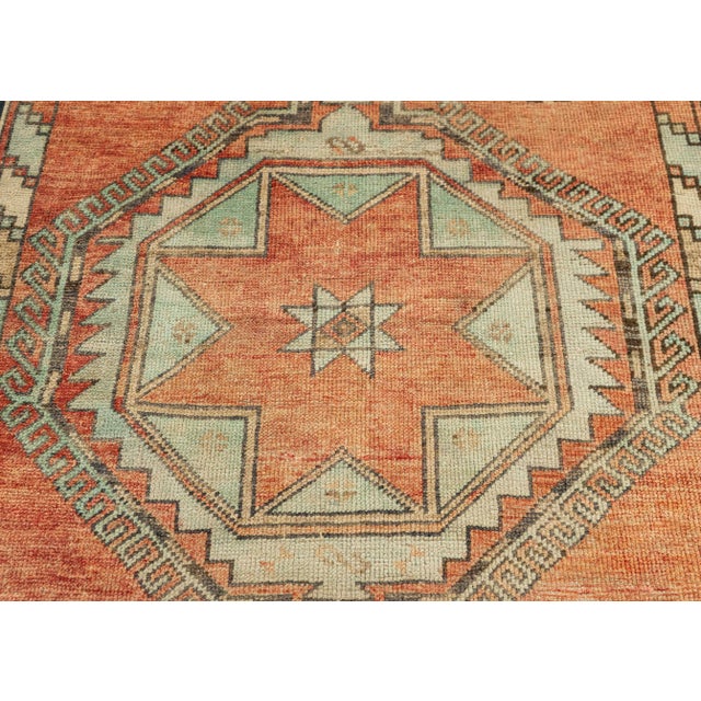 Turkish Vintage Rug 3'4" x 10' For Sale - Image 4 of 4