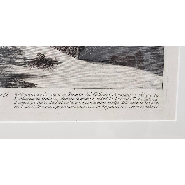 Black Giovanni Piranesi Marble Urns and Vases and Lamps Etching C.1770 For Sale - Image 8 of 13