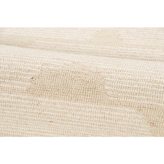 Contemporary Geometric Beige & Ivory Wool Rug by Rug & Kilim, India For Sale In New York - Image 6 of 9